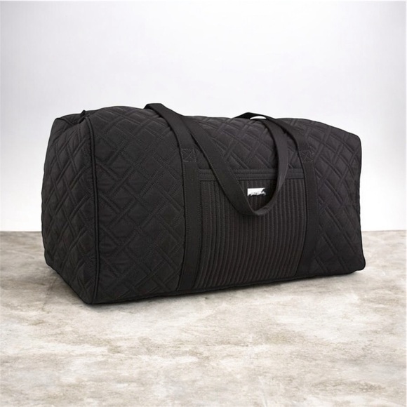 Vera Bradley Handbags - Vera Bradley Large Duffel Classic Black Travel Bag with Zipper - NWT/Retail $99